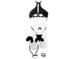 BamBella ® Sexy Cosplay Rollenspel kleding - Onesize - outfit dames Sex bunny dieren pak Zwart Wit set