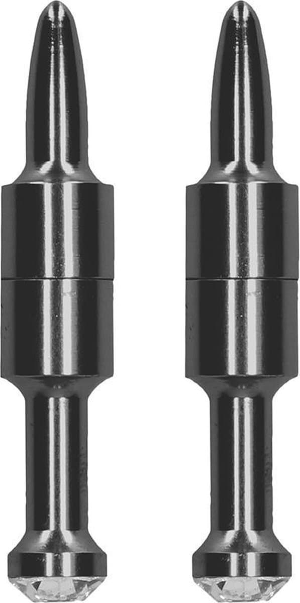 Shots - Ouch! Magnetische Tepelklemmen Diamond Pin grey — afbeelding 1