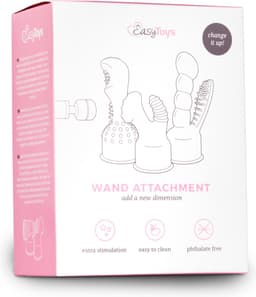 EasyToys Wand Collection – Opzetstuk Met Masturbator - Clear — thumbnail 2