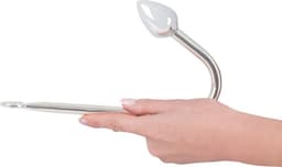 Metalen Haak met Buttplug voor Bondage en BDSM Spellen 24 cm – Zilver — thumbnail 2