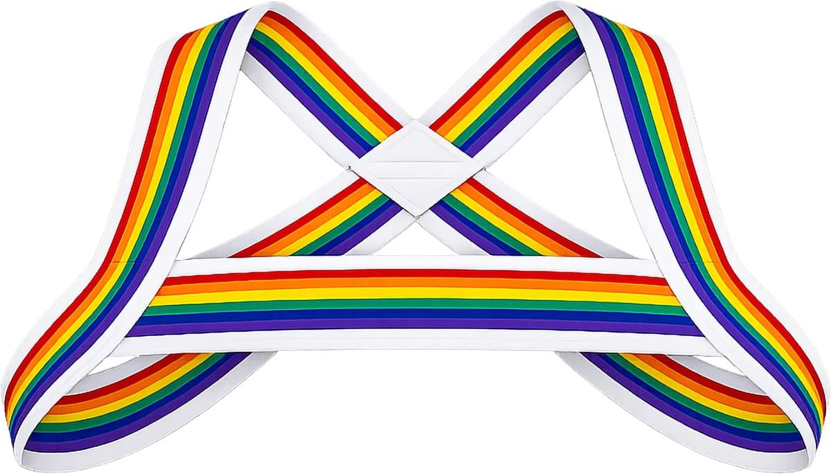 Barcode Berlin Pride Harness White - MAAT XS — afbeelding 1