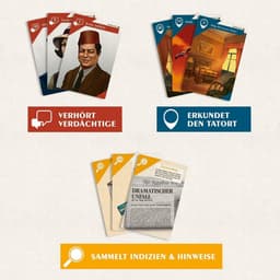 Detectivespel - Misdaadspel - Spannende avond - Eenvoudige regels - 1-5 spelers - Meerkleurig — thumbnail 4