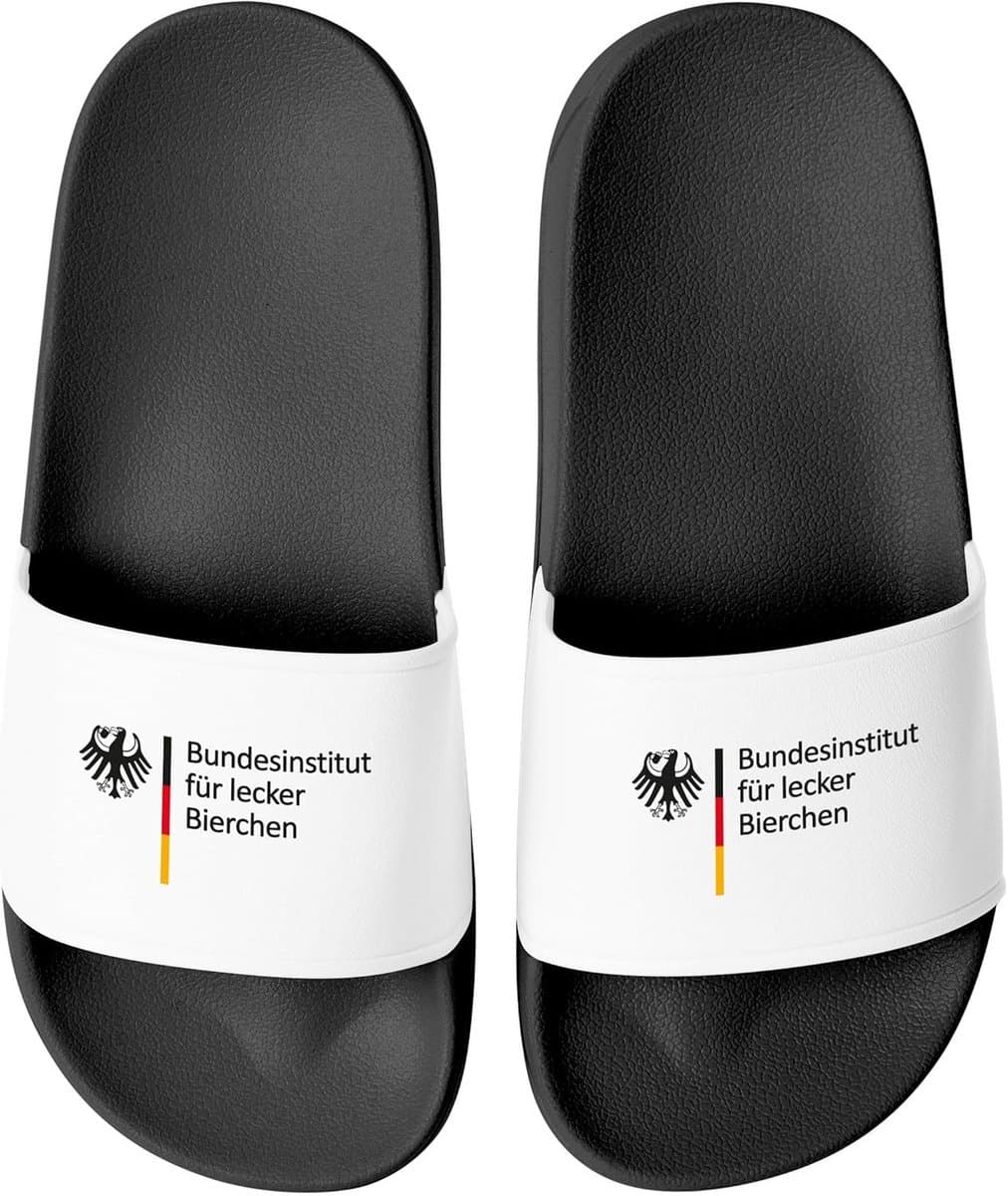 Grappige Badslippers met Bier Opdruk - Antislip Douche & Sauna Slippers voor Heren en Dames — afbeelding 1