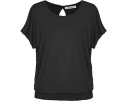 T-shirt met open rug voor dames - Made in Italy