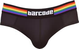 Barcode Berlin Backless Brief Pride Black - MAAT M - Erotisch Heren Ondergoed - Slip voor Man - Sexy mannen Slip — thumbnail 4