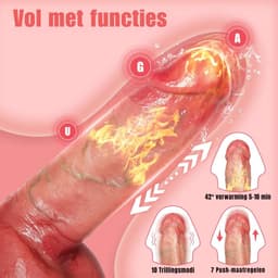 Stotende Dildo – Prostaat Stimulator - Neukmachine voor Mannen Met 7 Stuwende en 10 Vibrerende modussen - Dildo Mannen Anaal Vibrerende - Bewegende Dildo - Sexmachine Dildo - Prostaat Vibrator Mannen Stotend - Dildo Anaal Groot – 100% Waterdicht — thumbnail 4