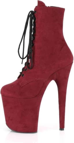 Pleaser - FLAMINGO-1020FS Plateau Laarzen, Paaldans schoenen - Paaldans schoenen - 36 Shoes - Bordeaux rood — thumbnail 3