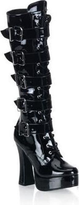 Pleaser - ELECTRA2042 Kniehoge laarzen - US 12 - 42 Shoes - Zwart — thumbnail 1