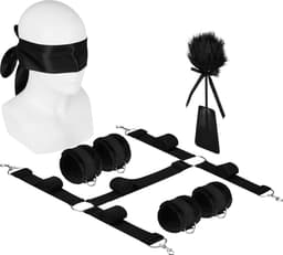 EIS, "Passionate bed bondage set, 7 delig", incl. veer kietelaar & masker — thumbnail 1