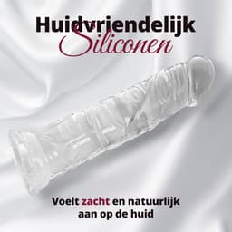Humery - Realistische Transparante Siliconen Dildo met Zuignap - 22 cm - Maat L - Dildo's - Sex Toy voor Vrouwen en Mannen — thumbnail 3