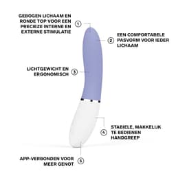 LELO LIV 3 – G-Spot Vibrator – App-Gestuurd – Powder Blue — thumbnail 3