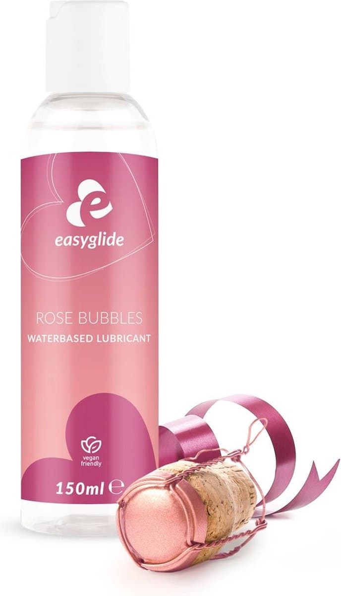 EasyGlide - Rosé Bubbels Glijmiddel op Waterbasis - 150 ml — afbeelding 1