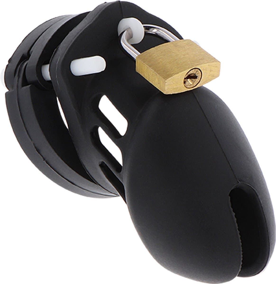 Hidden Desire - Extreme Chastity Cock Cage Silicone Size S Black — afbeelding 1