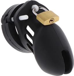 Hidden Desire - Extreme Chastity Cock Cage Silicone Size S Black — thumbnail 1