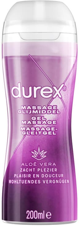 2 x Durex Massage glijmiddel 2 In 1 Aloë Vera 200 ml - Durex Massage Olie - Glijmiddel - Aloë Vera - Intiem Gel - Seksgel — thumbnail 2