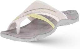 Orthopedische Sandalen - Dames Slippers - Comfortabel Lopen - Hoge Voetboog Steun - Platte Hak - Beige — thumbnail 1