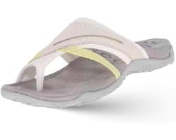 Orthopedische Sandalen - Dames Slippers - Comfortabel Lopen - Hoge Voetboog Steun - Platte Hak - Beige