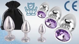 MONA - Anal Plug Set - Staal - Hypoallergeen - Glanzend - S, M, L — thumbnail 2