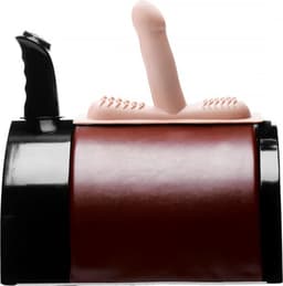 XR Brands - LoveBotz - Saddle Deluxe Riding Sex Machine with Dual Attachments - Blac — thumbnail 1