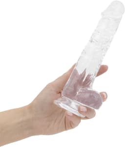 Jelly Dildo met ballen - 19 cm — thumbnail 2