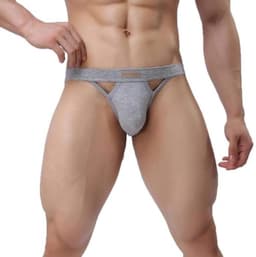 Heren Sexy Jockstrap G-String Ondergoed – Katoenen Boxershorts voor Sport en Ondersteuning — thumbnail 4