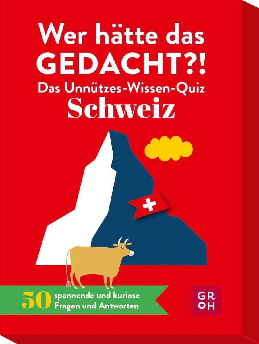 Verrücktes Wissensquiz Schweiz – 50 kuriose Fragen & Antworten — afbeelding 1