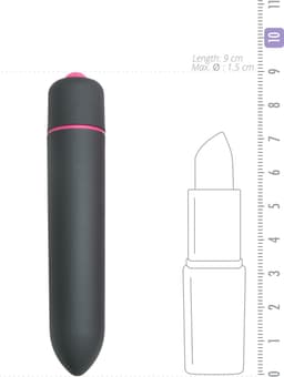 EasyToys - Mini Bullet Vibrator met 10 Standen - Bulletvibrator - Vibrators voor Vrouwen - Vibrators - Zwart — thumbnail 3