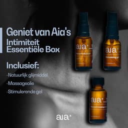 Aia* Intimacy Essentials Box - natuurlijk glijmiddel op waterbasis, stimulerende gel, massageolie - reisverpakking — thumbnail 2