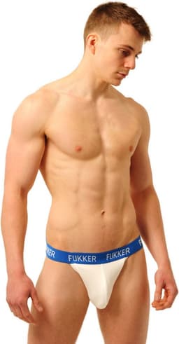 Jockstrap Fukker Blauw-Wit maat S — thumbnail 2