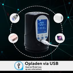Toys Hub® Automatische Penispomp Deluxe met Glijmiddel - 2 Penisringen & Ebook - Elektrisch - USB Oplaadbaar - LED Scherm - Sex Toys voor Mannen - Penis Vergroter — thumbnail 3