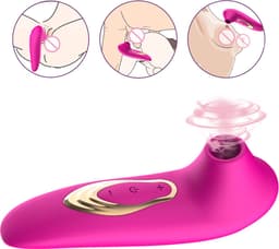 Roze - Mini Luchtdruk Vibrator - Sucking vibrator - Reis vibrator - Clitoris & G-spot Stimulator Luchtdruk Vibrator- seksspeeltje — thumbnail 2