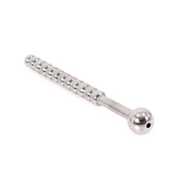 Kiotos - Geribbelde Holle Penisplug - RVS - 14 cm - diameter 7 mm — thumbnail 2