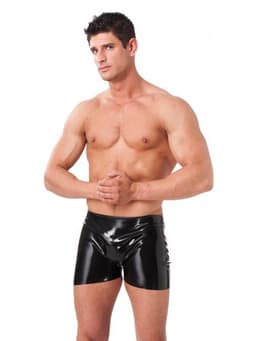 Rimba - Latex Boxershort met open achterkant - Zwart - Maat XL — thumbnail 2