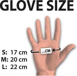 Rimba - Korte Latex Handschoenen - 26 cm - Zwart - Maat S — thumbnail 4