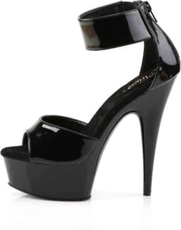 Pleaser - DELIGHT-670-3 Sandaal met enkelband - US 11 - 41 Shoes - Zwart — thumbnail 3
