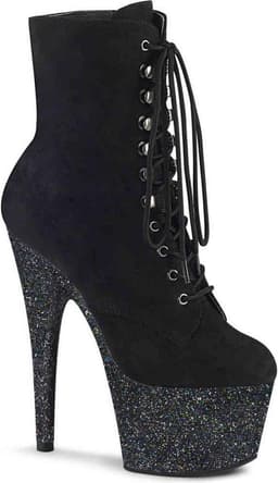 Pleaser Enkellaars -36 Shoes- ADORE-1020FSMG US 6 Zwart — thumbnail 1