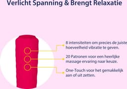 Intertoyseks Magic Wand Vibrator – Clitorisstimulator – 20 Modi & 8 Snelheden – Stil – USB-Oplaadbaar – Waterdicht – Roze — thumbnail 3