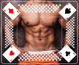 Premium Kaartmat (59x49cm) SEXY MAN - Kaartkleed- Kaart Tapijt - Ideaal voor Gezellige Kaartspellen met Vrienden - Gedrukt op Vilt met Antislip Latex Onderlaag - Duurzaam en Hoogwaardig! — thumbnail 1