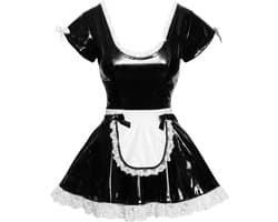 Vinyl Maid's Dress XL