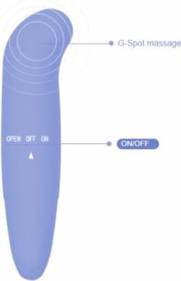 Pleasure Sticks - Mini Vibrator - Mini G-Spot Vibrator - Dolphin Vibrator - Blauw — thumbnail 3
