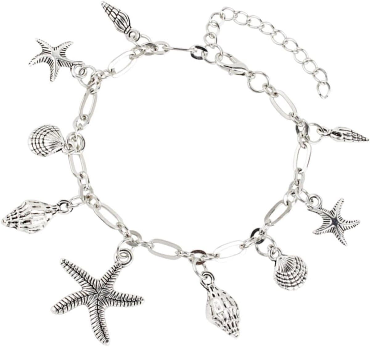 Enkelbandje Met Schelpen - Voetketting Armband - Zomerse Feestjes - Elegante Stijl - 27 cm - Gekleurd — afbeelding 1