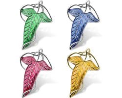 Broches, Leaf Of Lorien reversspeldjes, middeleeuwse broches, damesbroches, gepersonaliseerde broches, vintage kledingdecoratie voor kleding (vier kleuren)