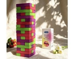 spelletjes voor volwassenen – erotische spelletjes voor koppels – Tower of Pleasure + FiTONE condooms met noppen 12 stuks – date night set