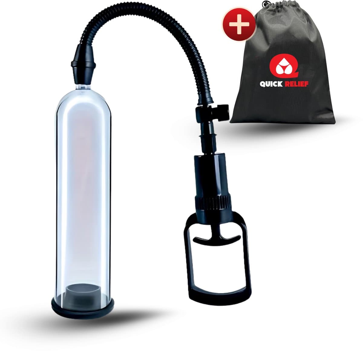Quick Relief Penispomp™ - Penis Pomp Met Grippomp – Penispompen Penisvergroter – Penis Pomp Erectie Vergroter – Vacuumpomp Erectiepomp Masturbator — afbeelding 1