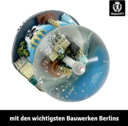 Berlijn Sneeuwbol - Stad Souvenir - Woonkamer Decoratie - Gedetailleerd Design - 9 x 6.5 x 9 cm - Multicolor — thumbnail 3