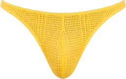 Barcode Berlin Thong Gor Yellow - MAAT S - Erotisch Heren Ondergoed - String voor Man - Sexy mannen String — thumbnail 1