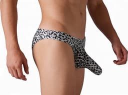Heren slip luipaard - Gesloten slurf - Erotische string - Pouch — thumbnail 4