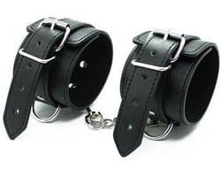 FETISH ARTS - BLACK HANDCUFFS WITH BUCKLE