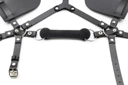 Banoch | Mask Horseplay - zwart  - pu Leer pony play bit gag masker — thumbnail 3