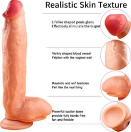 Realistische XXL King Size Dildo 30 cm lang en 6 cm dik — thumbnail 2